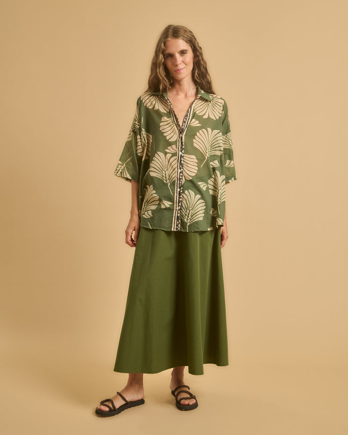 diega CHEMISE CLARA 2 VERT MARINE ECRU