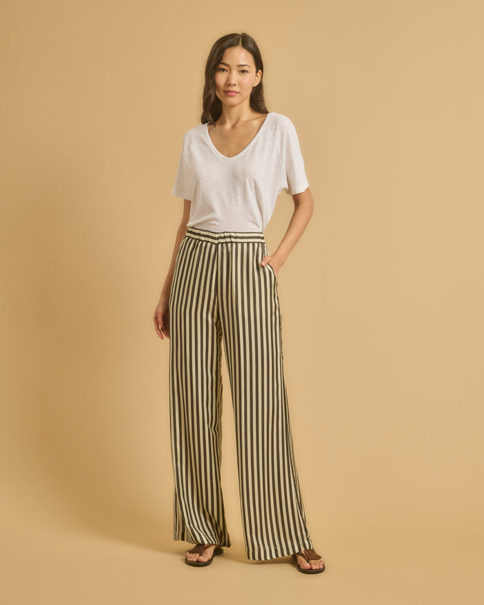 diega PANTALON PORTORICO 1 ECRU CHOCO