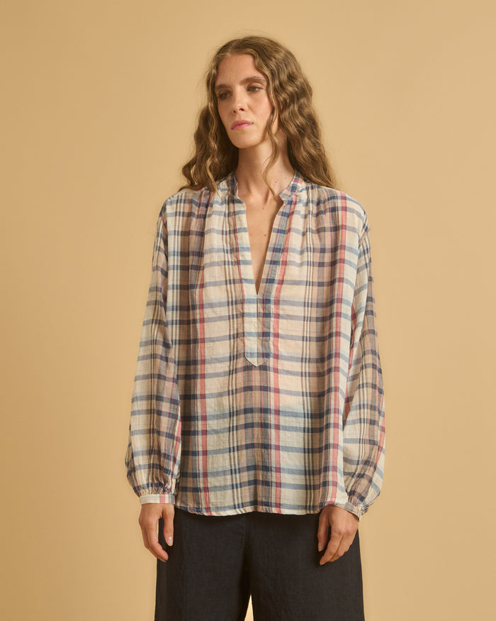 diega TOP TOLPA 1 BLEU ECRU ROSE